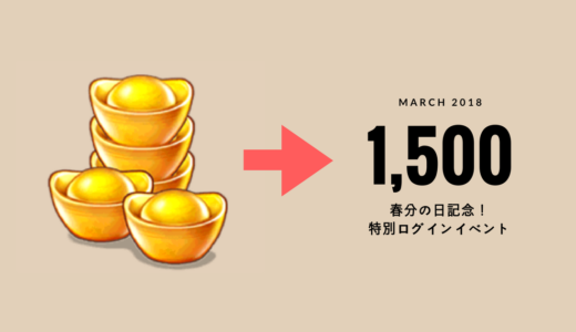 【ごっつ三国】春分の日記念！金塊1,500個貰っちゃおう！